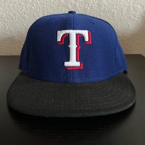 Texas Rangers New Era 7 1/4" blue & black cap